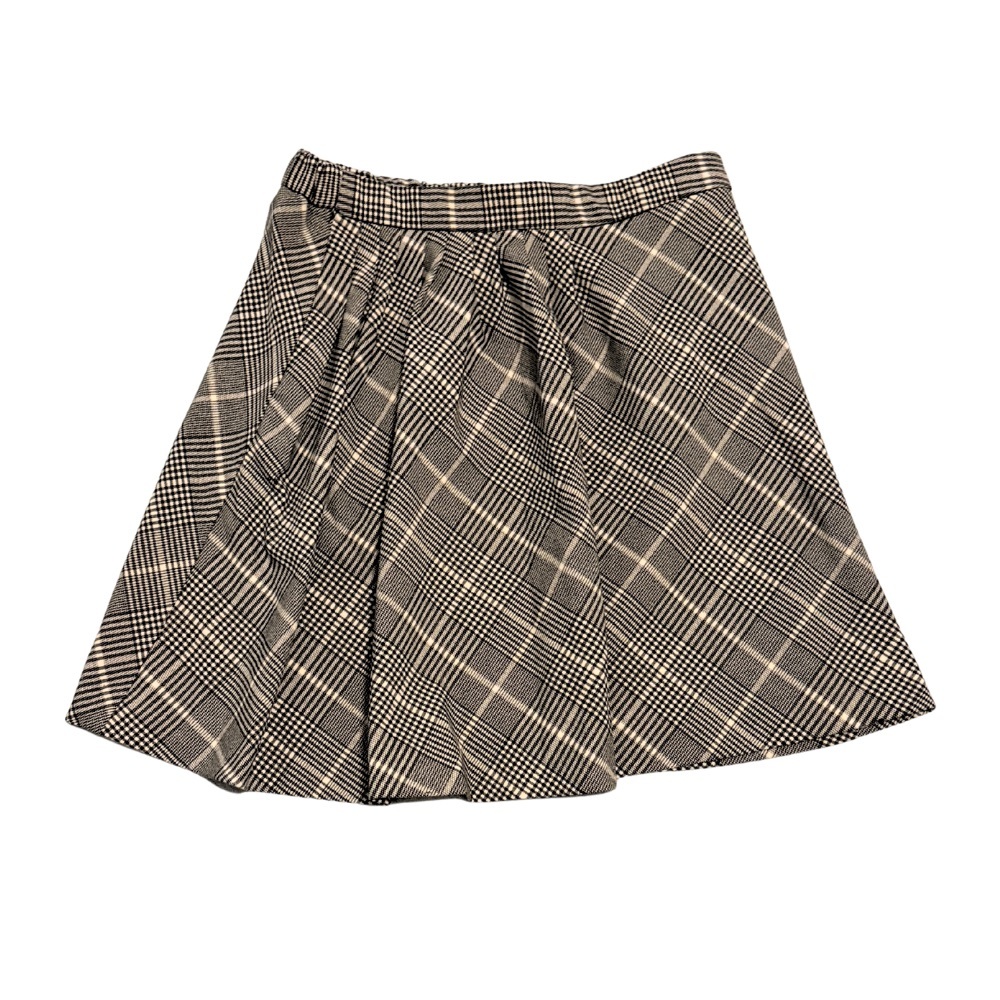 Zara Black and White Checkered Mini Skirt Size 13-14 Teen